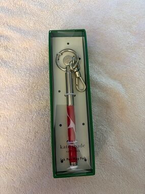 kate spade green and white Sweet Hearts Stylus Tip Pen